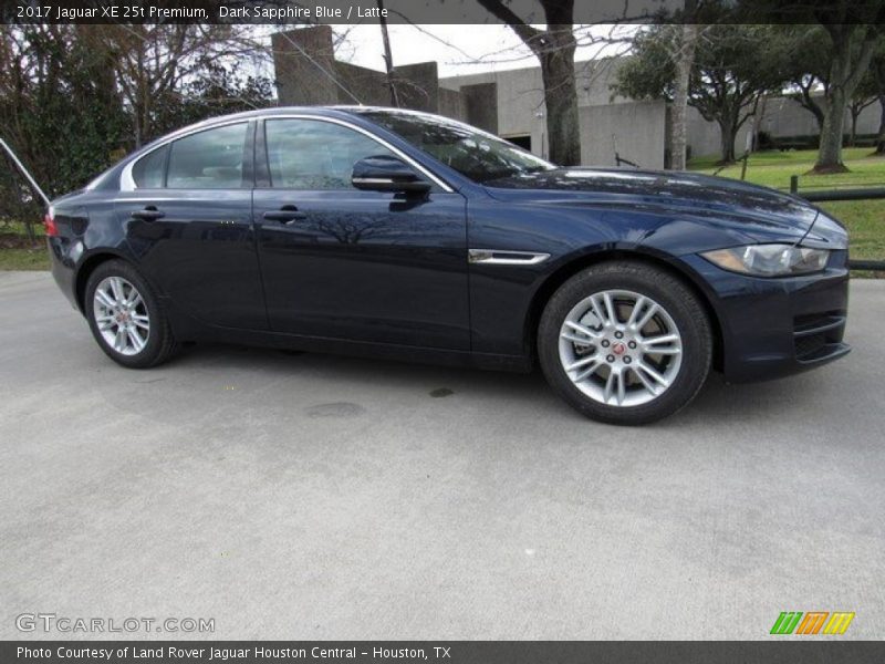 Dark Sapphire Blue / Latte 2017 Jaguar XE 25t Premium