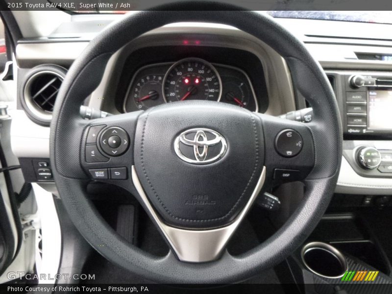 Super White / Ash 2015 Toyota RAV4 XLE