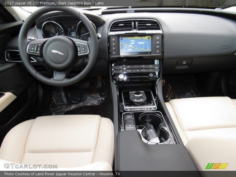 Dark Sapphire Blue / Latte 2017 Jaguar XE 25t Premium