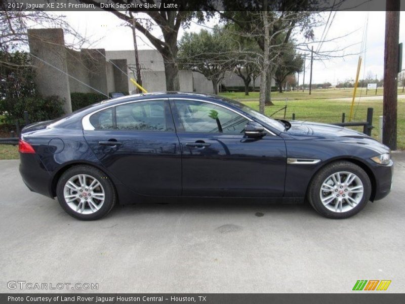 Dark Sapphire Blue / Latte 2017 Jaguar XE 25t Premium