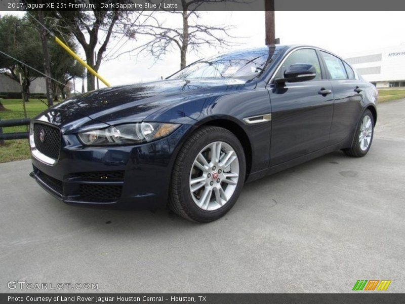 Dark Sapphire Blue / Latte 2017 Jaguar XE 25t Premium