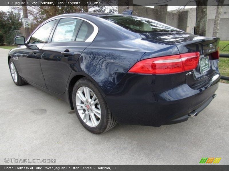 Dark Sapphire Blue / Latte 2017 Jaguar XE 25t Premium