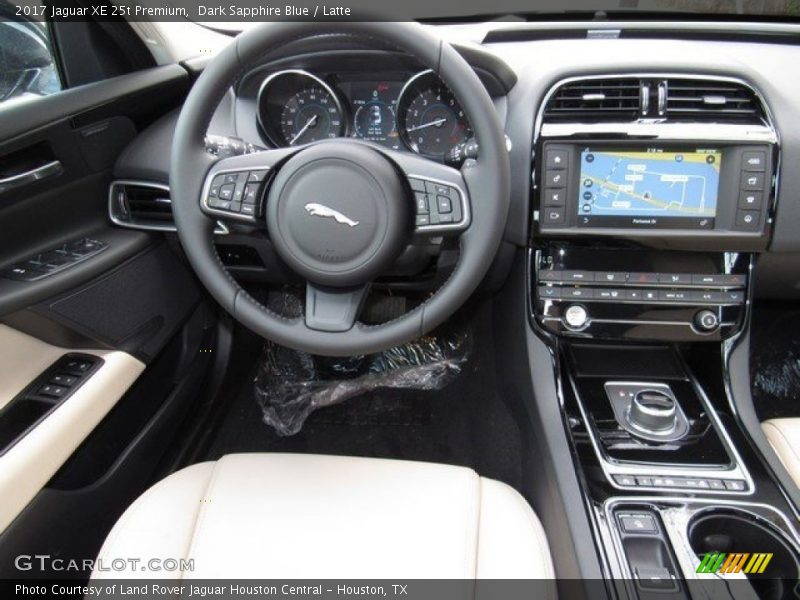 Dark Sapphire Blue / Latte 2017 Jaguar XE 25t Premium