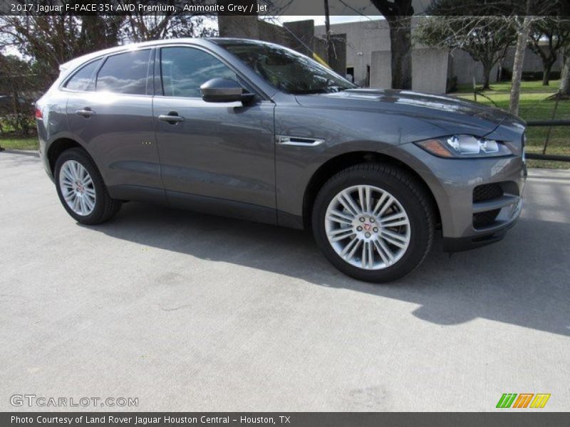 Ammonite Grey / Jet 2017 Jaguar F-PACE 35t AWD Premium