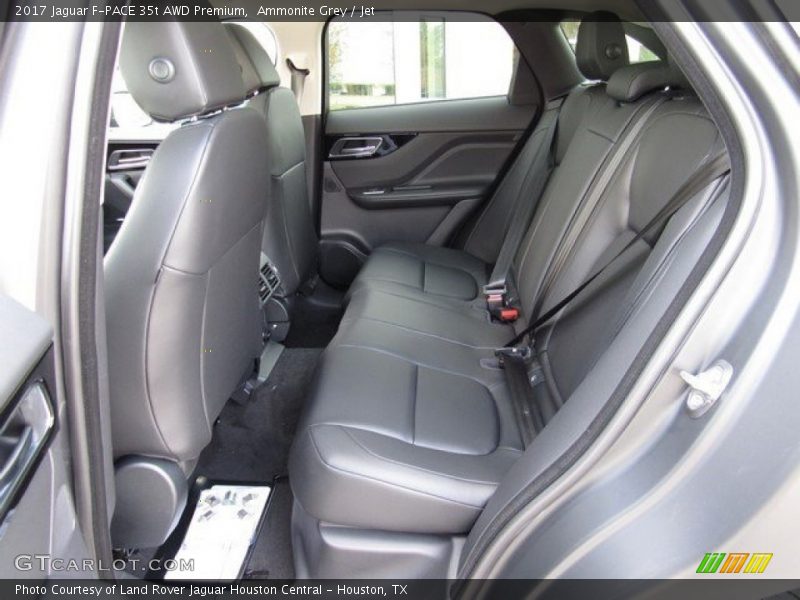 Rear Seat of 2017 F-PACE 35t AWD Premium