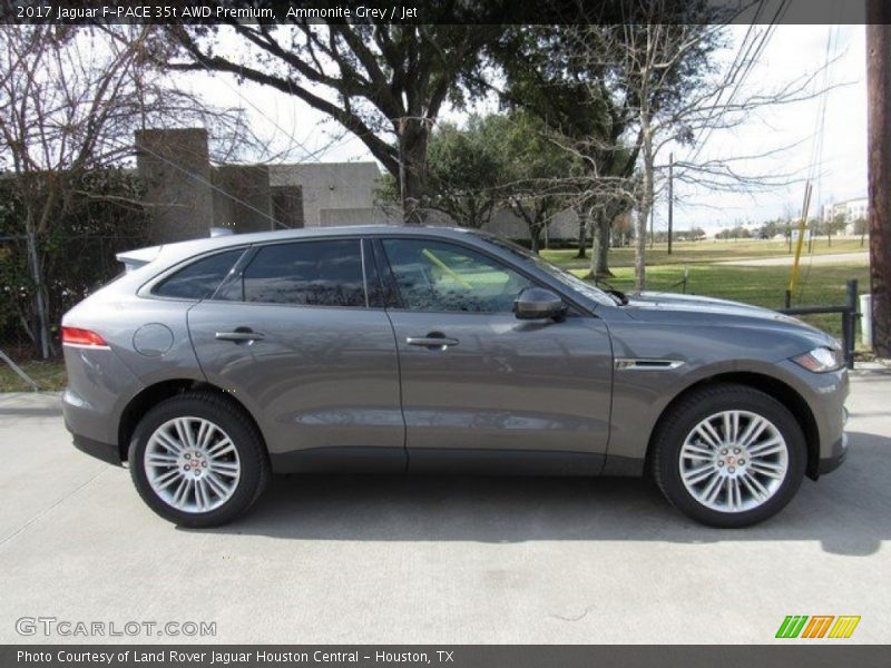 Ammonite Grey / Jet 2017 Jaguar F-PACE 35t AWD Premium