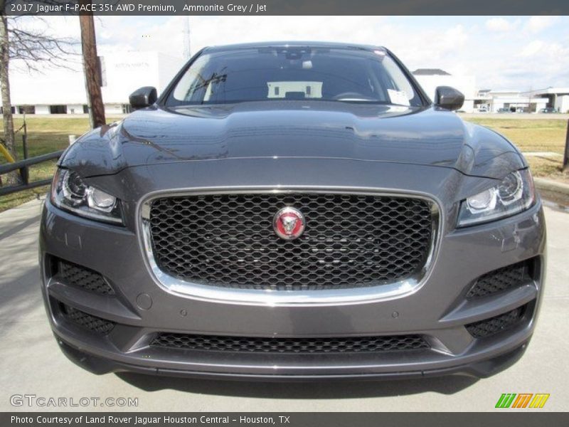 Ammonite Grey / Jet 2017 Jaguar F-PACE 35t AWD Premium