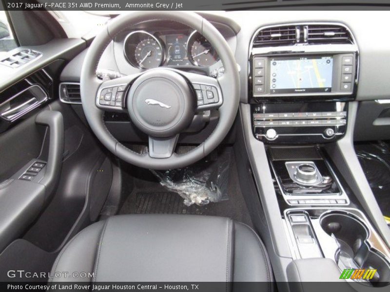 Ammonite Grey / Jet 2017 Jaguar F-PACE 35t AWD Premium