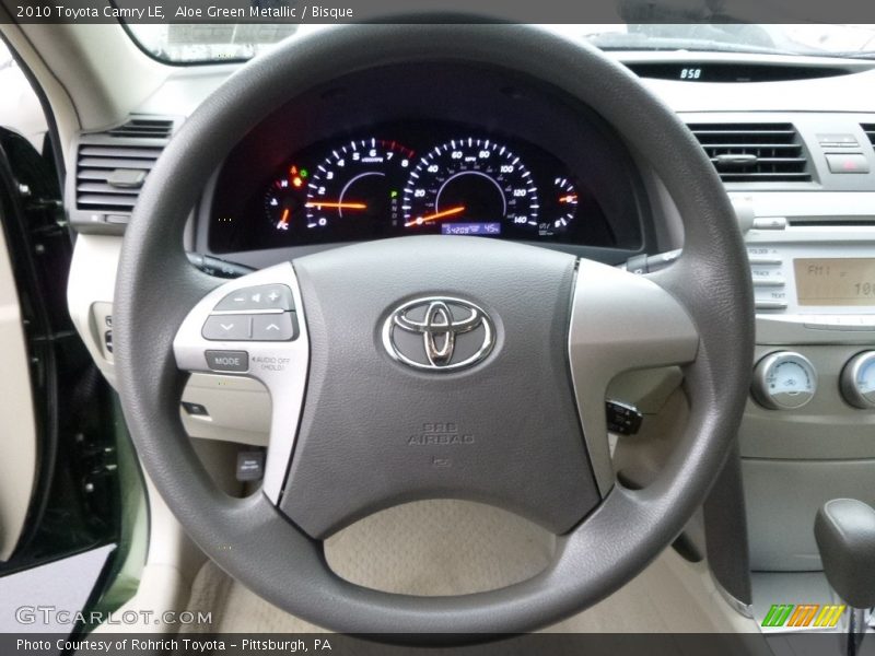 Aloe Green Metallic / Bisque 2010 Toyota Camry LE