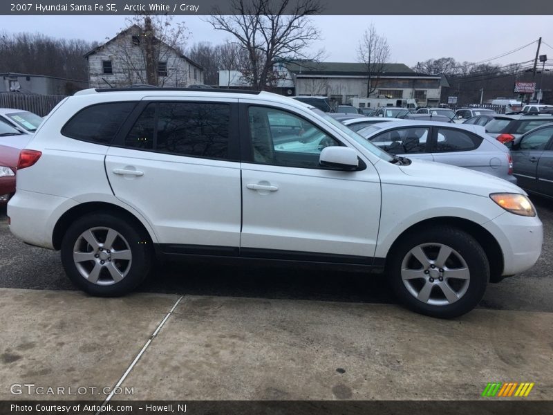 Arctic White / Gray 2007 Hyundai Santa Fe SE