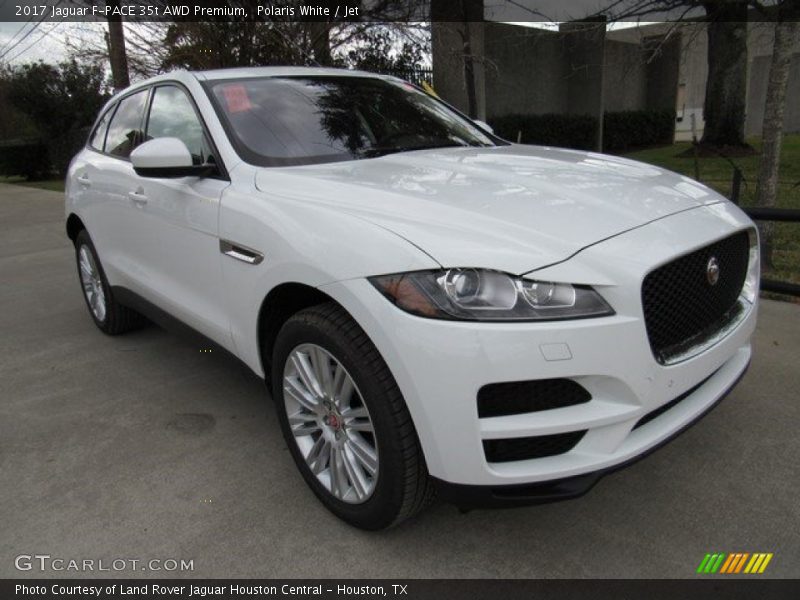 Polaris White / Jet 2017 Jaguar F-PACE 35t AWD Premium