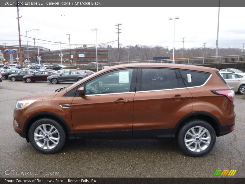 Canyon Ridge / Charcoal Black 2017 Ford Escape SE