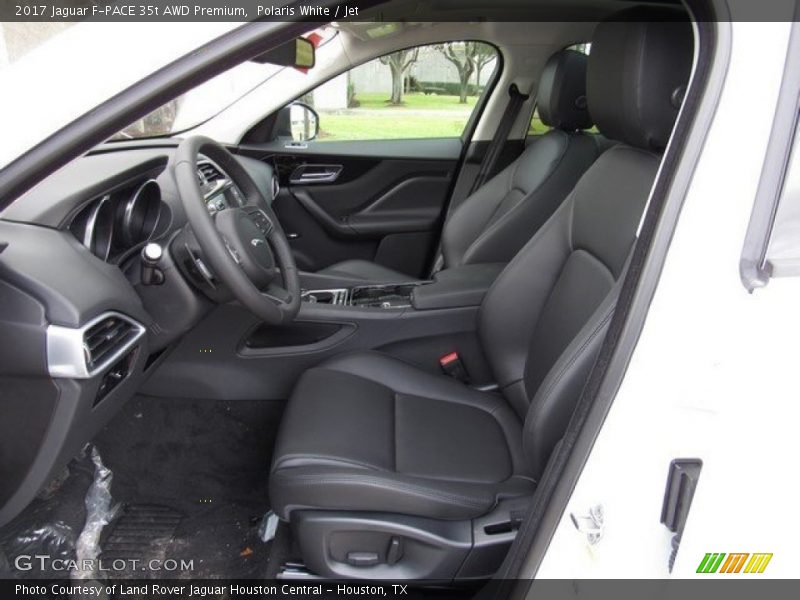 Polaris White / Jet 2017 Jaguar F-PACE 35t AWD Premium