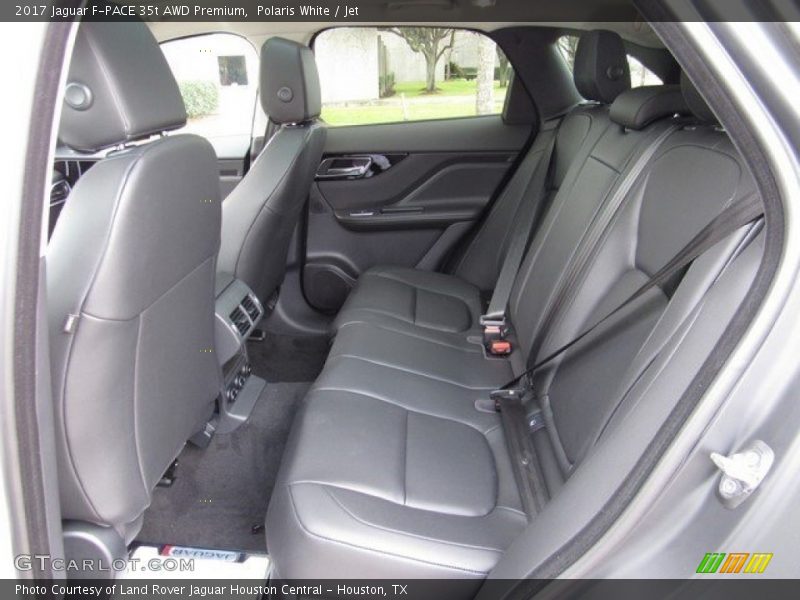 Rear Seat of 2017 F-PACE 35t AWD Premium