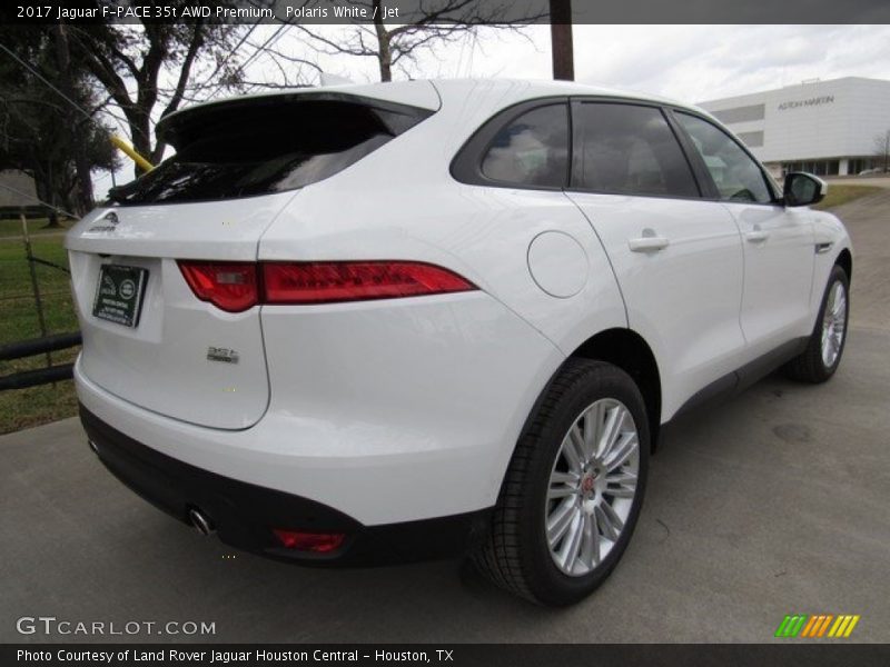 Polaris White / Jet 2017 Jaguar F-PACE 35t AWD Premium
