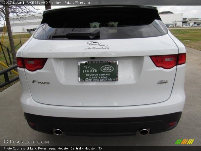 Polaris White / Jet 2017 Jaguar F-PACE 35t AWD Premium