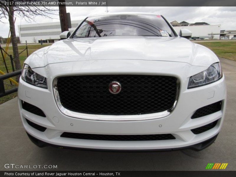 Polaris White / Jet 2017 Jaguar F-PACE 35t AWD Premium