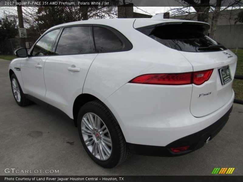 Polaris White / Jet 2017 Jaguar F-PACE 35t AWD Premium