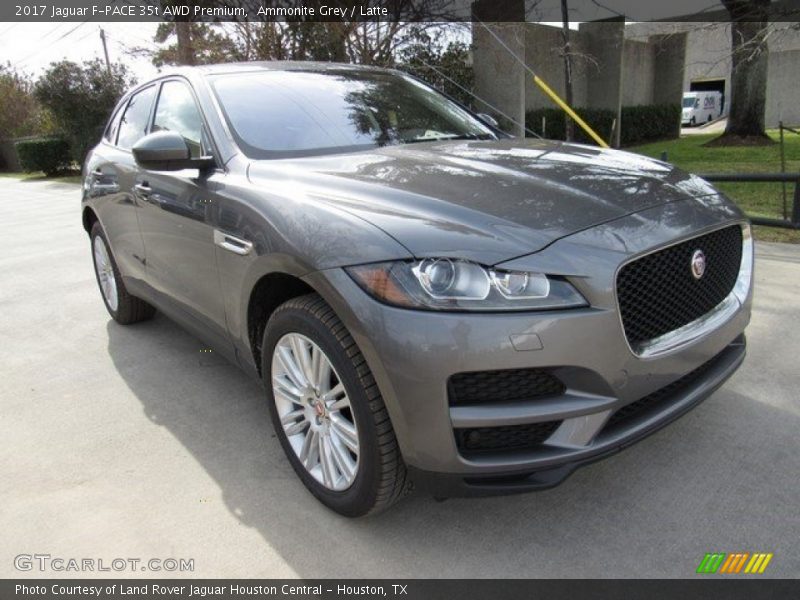 Ammonite Grey / Latte 2017 Jaguar F-PACE 35t AWD Premium