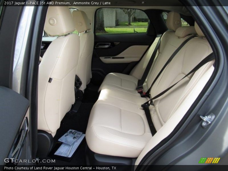 Rear Seat of 2017 F-PACE 35t AWD Premium