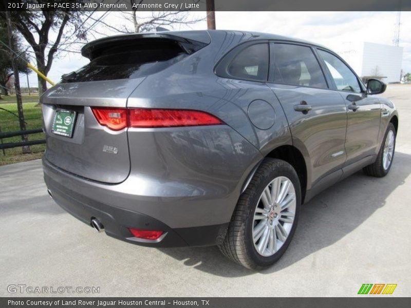 Ammonite Grey / Latte 2017 Jaguar F-PACE 35t AWD Premium
