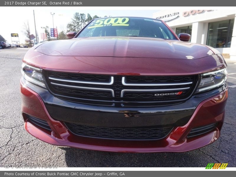 Octane Red / Black 2017 Dodge Charger SE