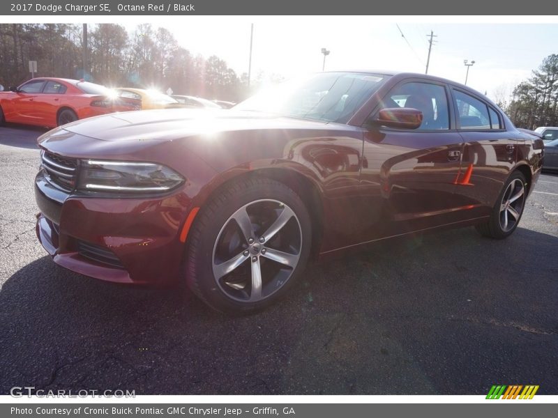 Octane Red / Black 2017 Dodge Charger SE
