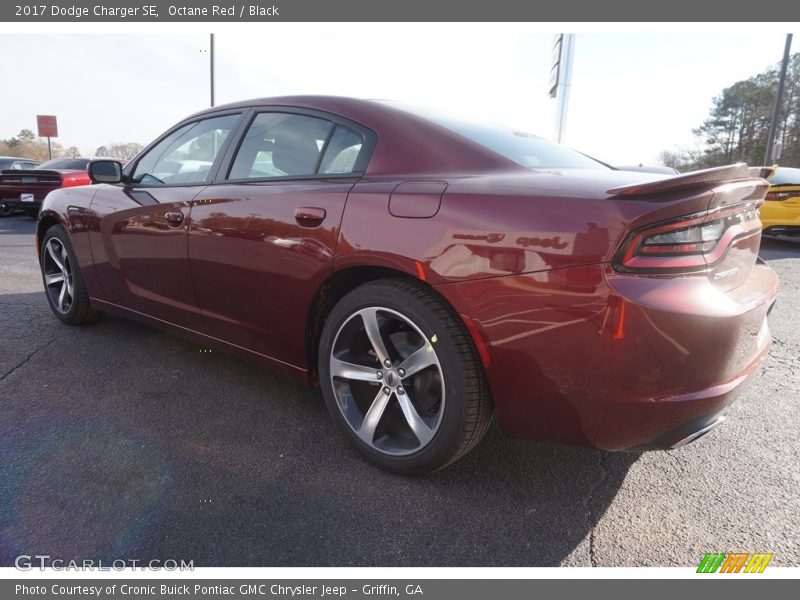 Octane Red / Black 2017 Dodge Charger SE