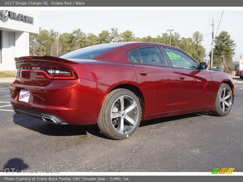 Octane Red / Black 2017 Dodge Charger SE