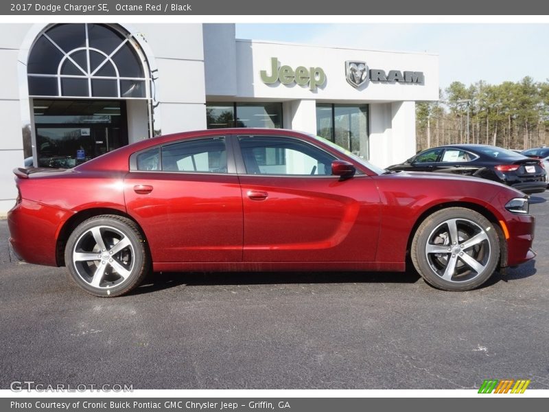Octane Red / Black 2017 Dodge Charger SE