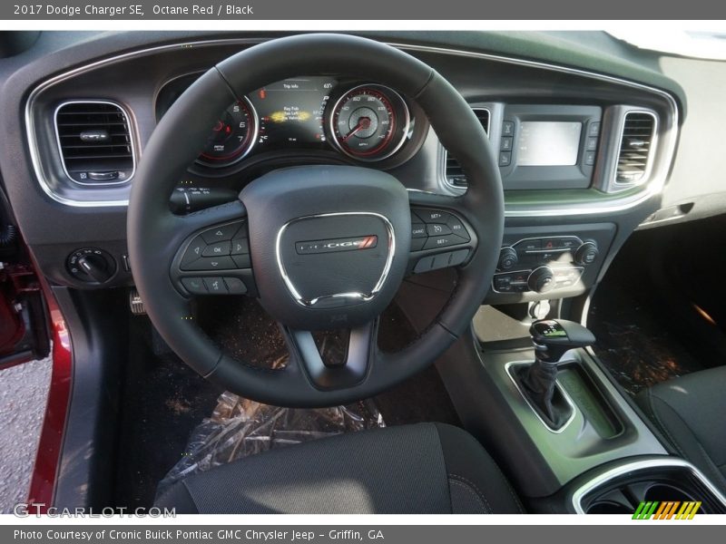 Octane Red / Black 2017 Dodge Charger SE