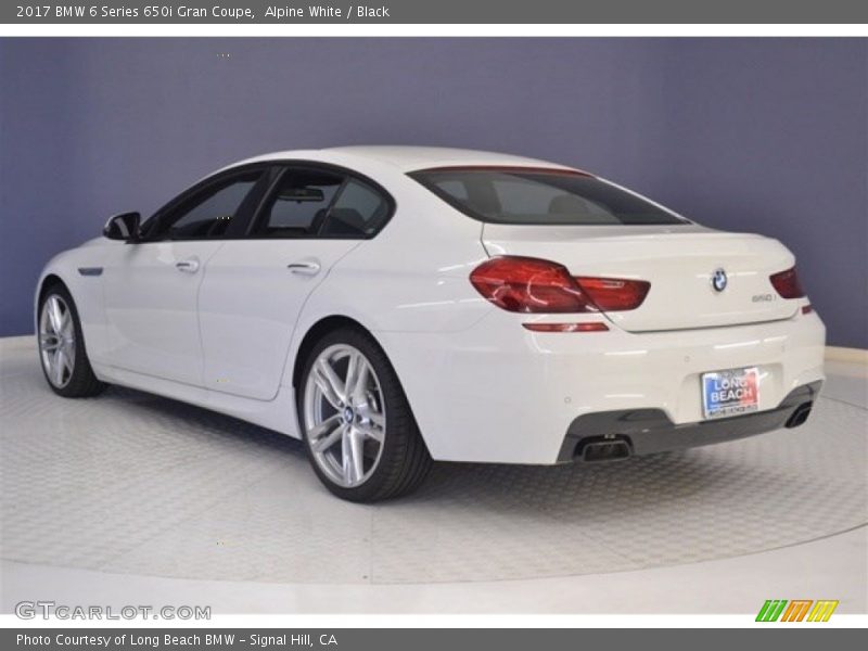 Alpine White / Black 2017 BMW 6 Series 650i Gran Coupe
