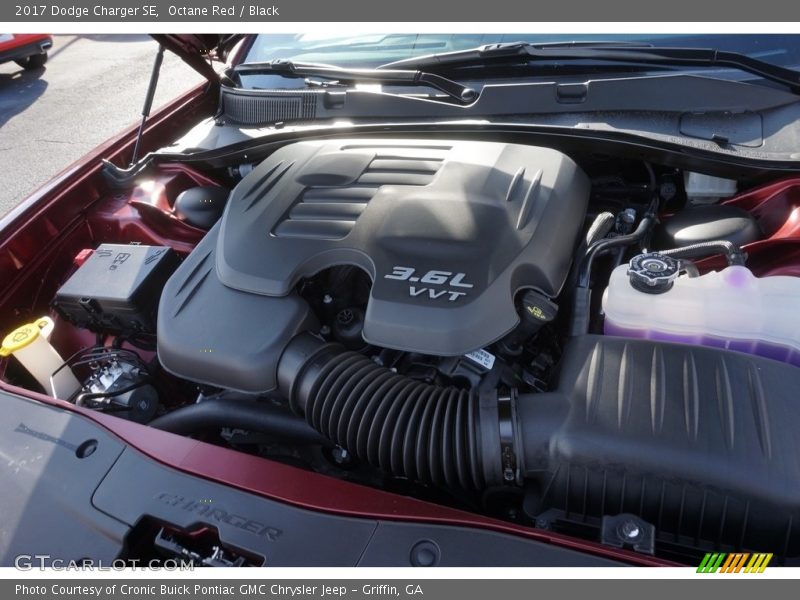 Octane Red / Black 2017 Dodge Charger SE