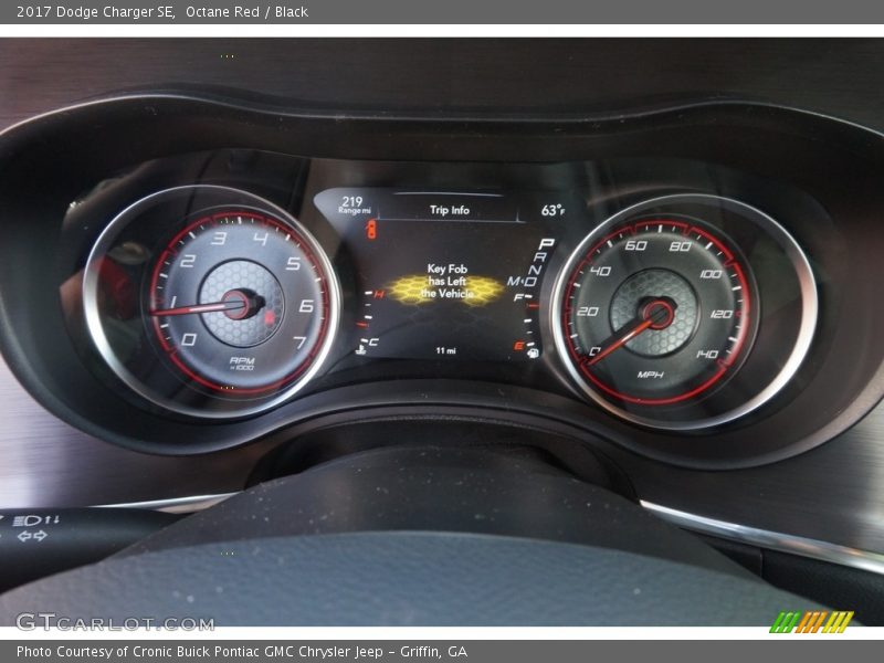 Octane Red / Black 2017 Dodge Charger SE