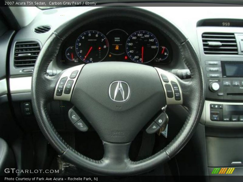 Carbon Gray Pearl / Ebony 2007 Acura TSX Sedan
