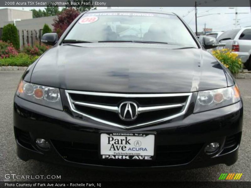 Nighthawk Black Pearl / Ebony 2008 Acura TSX Sedan