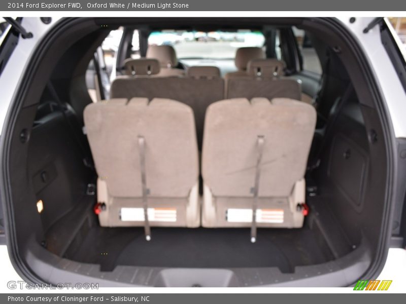 Oxford White / Medium Light Stone 2014 Ford Explorer FWD