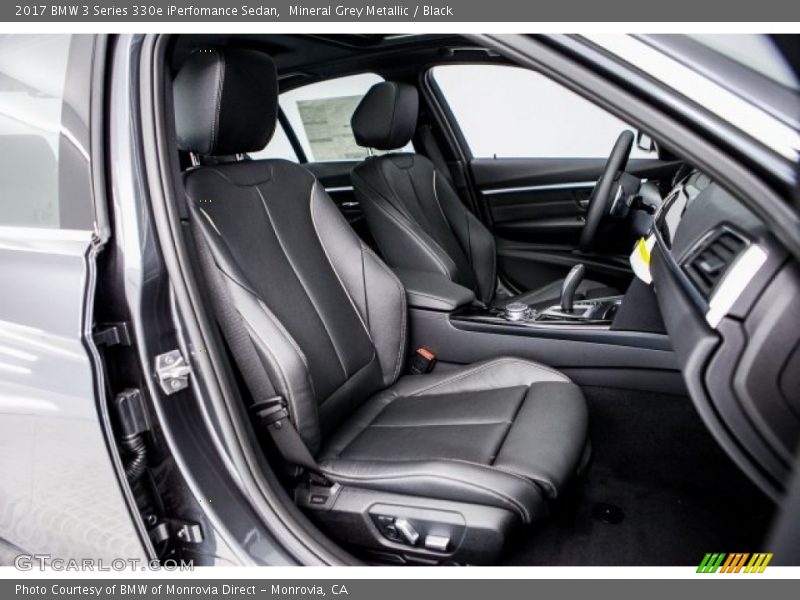 Mineral Grey Metallic / Black 2017 BMW 3 Series 330e iPerfomance Sedan