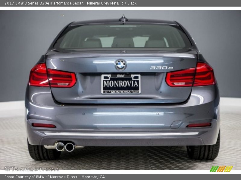 Mineral Grey Metallic / Black 2017 BMW 3 Series 330e iPerfomance Sedan