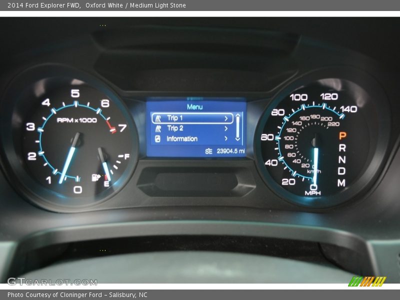 Oxford White / Medium Light Stone 2014 Ford Explorer FWD