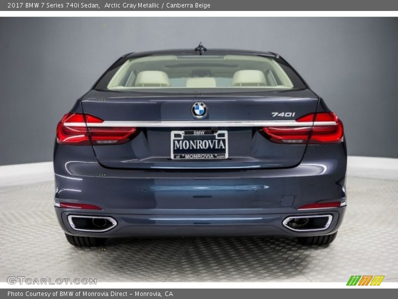Arctic Gray Metallic / Canberra Beige 2017 BMW 7 Series 740i Sedan