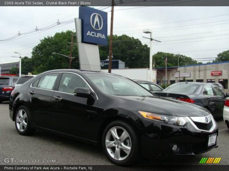 Crystal Black Pearl / Ebony 2009 Acura TSX Sedan