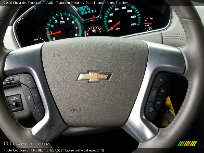Tungsten Metallic / Dark Titanium/Light Titanium 2016 Chevrolet Traverse LT AWD
