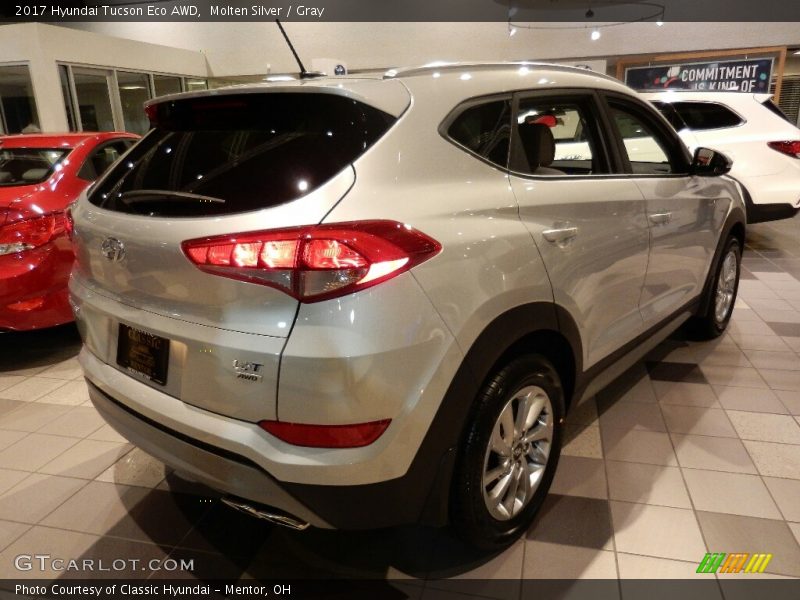 Molten Silver / Gray 2017 Hyundai Tucson Eco AWD