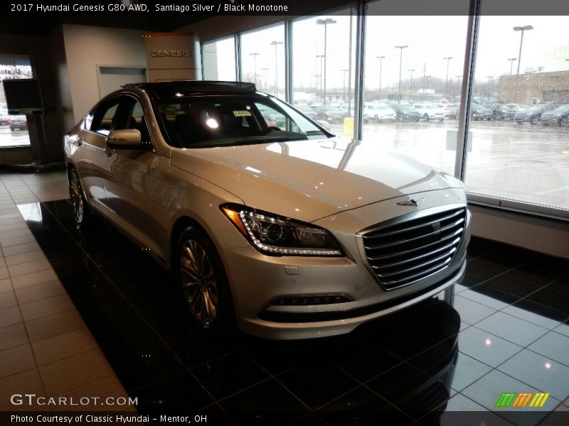 Santiago Silver / Black Monotone 2017 Hyundai Genesis G80 AWD