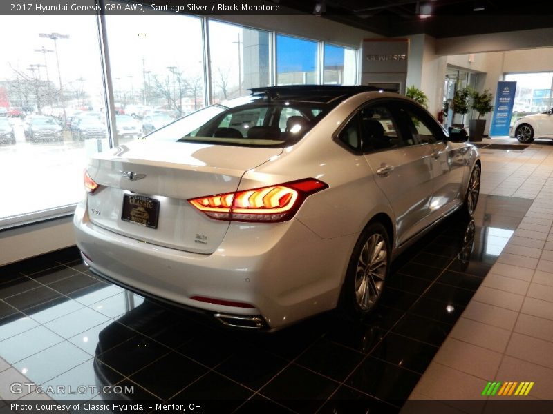 Santiago Silver / Black Monotone 2017 Hyundai Genesis G80 AWD