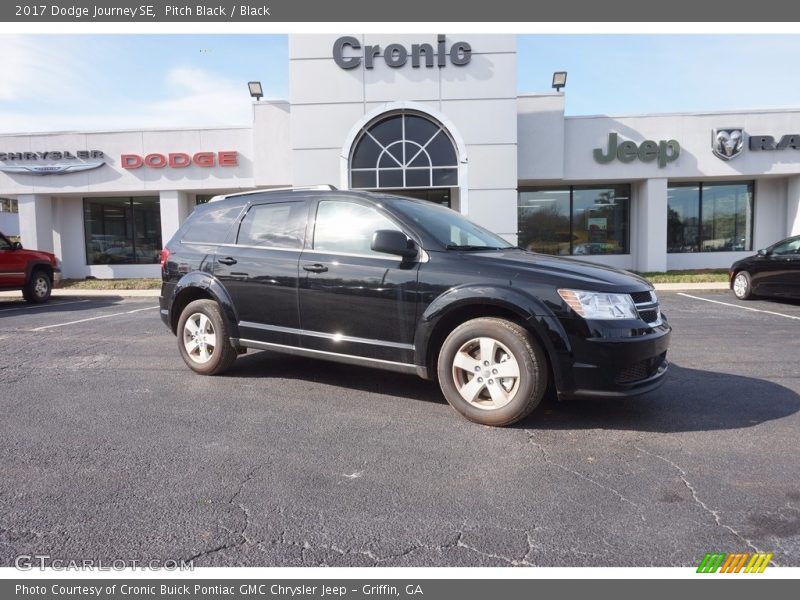 Pitch Black / Black 2017 Dodge Journey SE