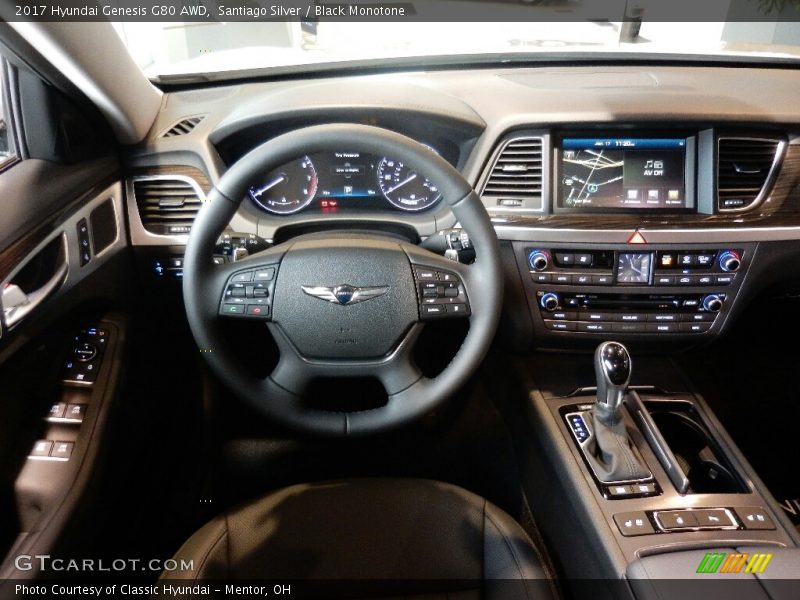 Santiago Silver / Black Monotone 2017 Hyundai Genesis G80 AWD