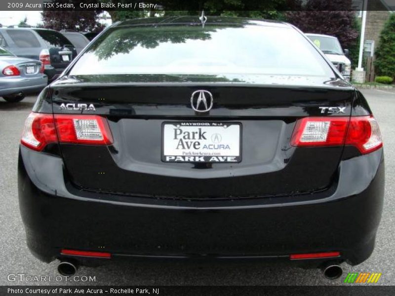 Crystal Black Pearl / Ebony 2009 Acura TSX Sedan