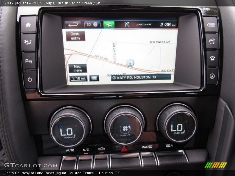 Navigation of 2017 F-TYPE S Coupe